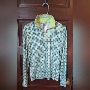 Gg Blue Long Sleeve Women's Athletic Top